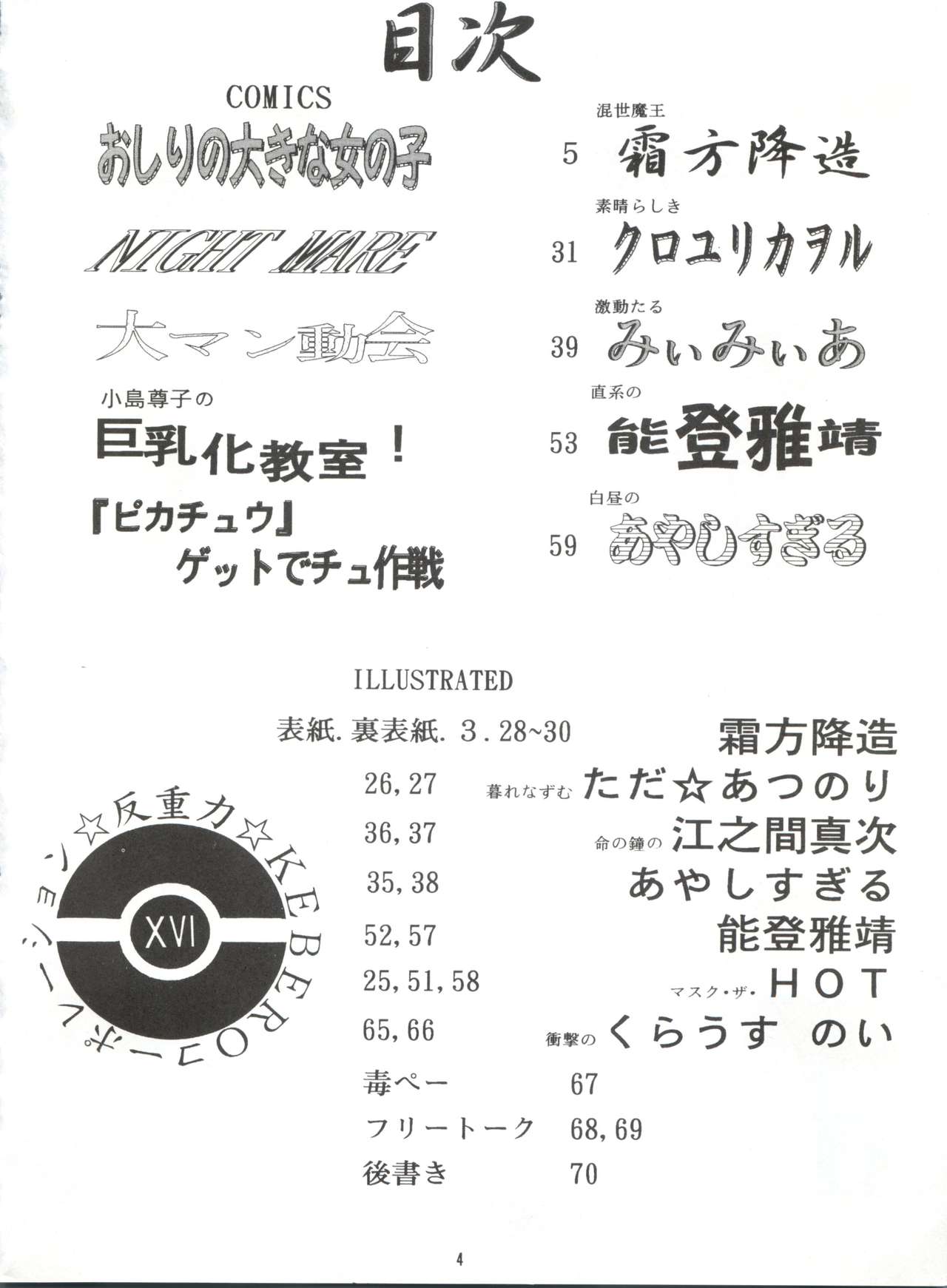 Kebero Corporation Various Hanjuuryoku Xvi Various Hentai Name
