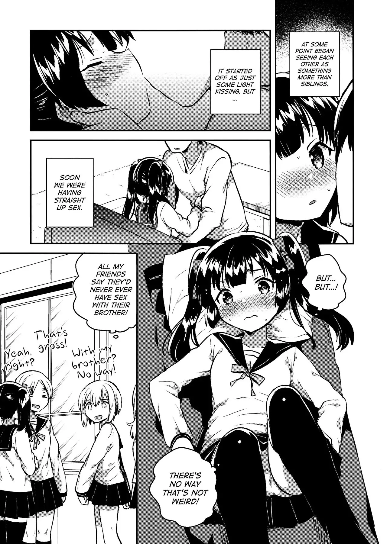 COMITIA123) [squeezecandyheaven (Ichihaya)] Imouto wa Chotto Atama ga  Okashii + Omake | My Little Sister Is a Little Weird + Bonus Story  [English] [ATF] - Hentai.name