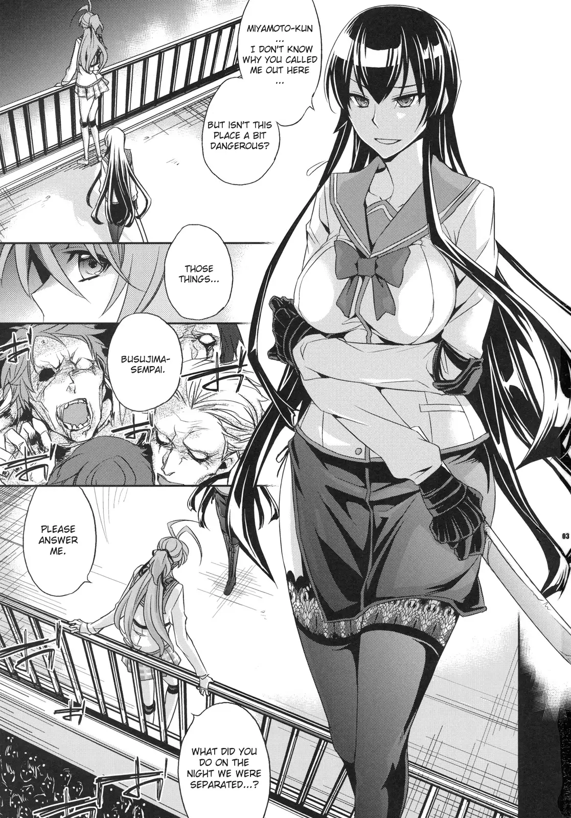 C79) [Crazy9 (Ichitaka)] RAPE OF THE DEAD (HIGHSCHOOL OF THE DEAD)  [English] [FUKE] - Hentai.name