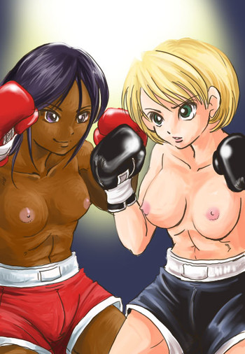 Topless Boxing Cartoons
