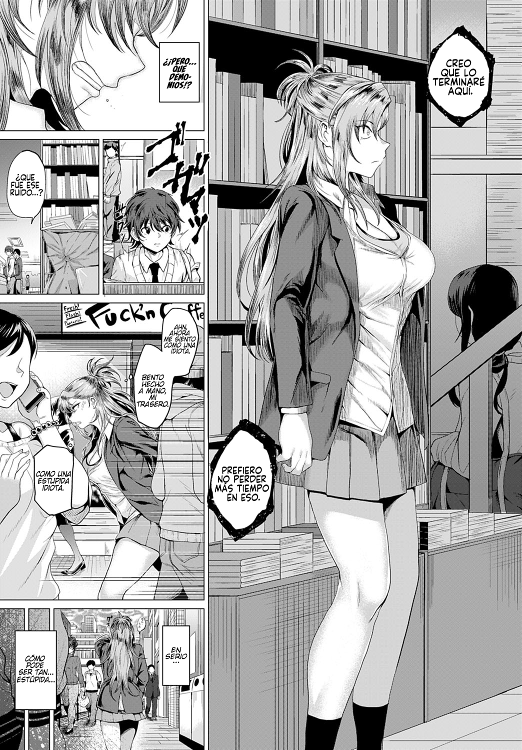 Boku to Furyou to Okujou de | En la azotea, con la delincuente. - Hentai .name
